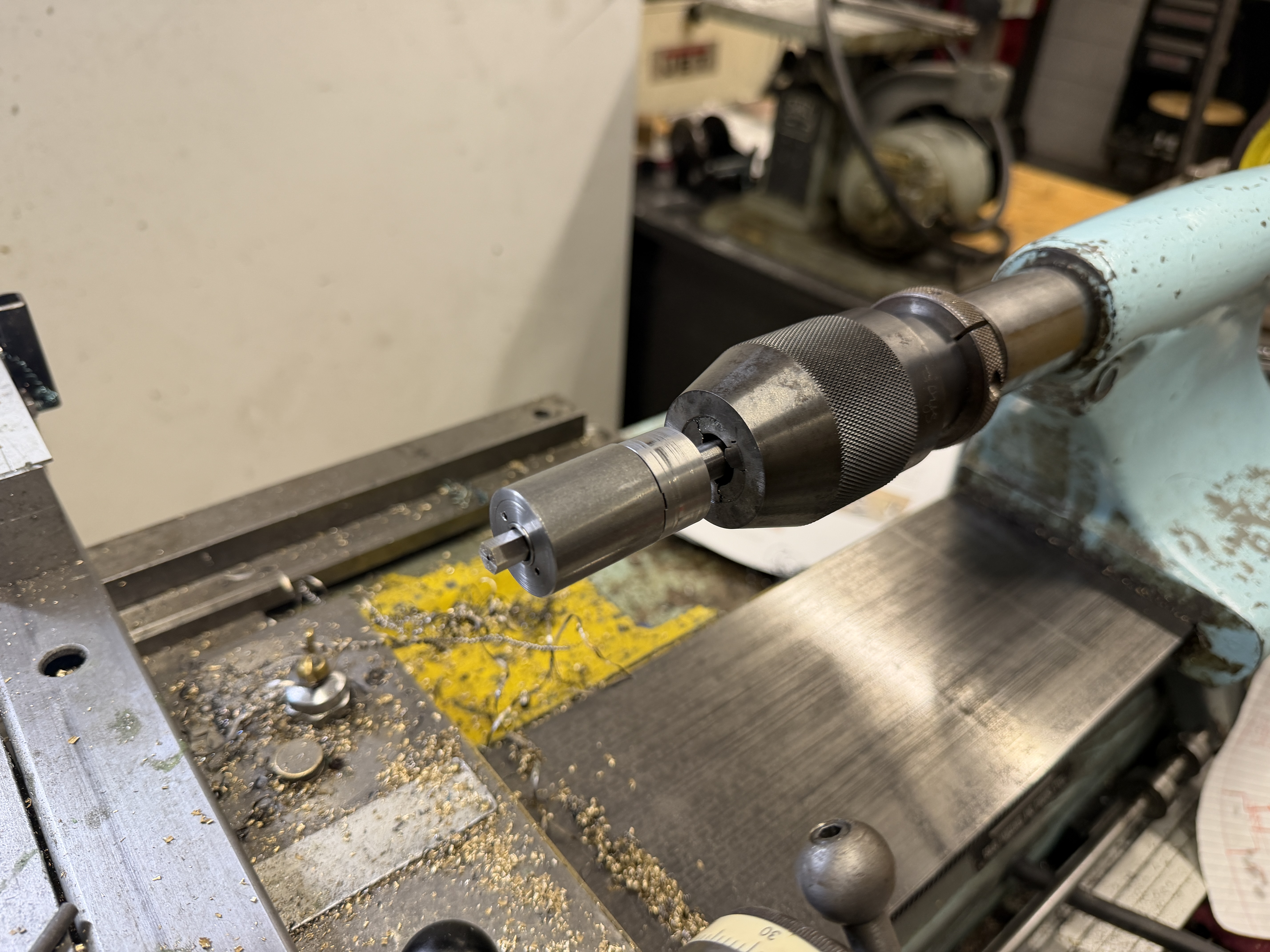 Rotary broach mounted in the drill chuck
